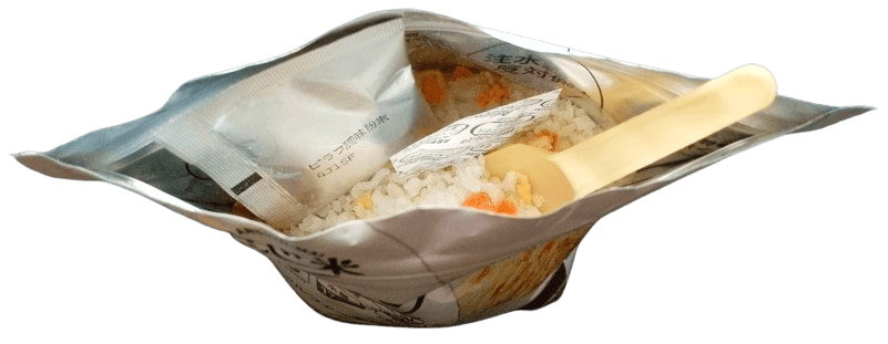 安心米 野菜ピラフ-開封